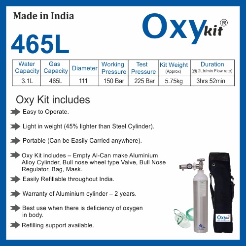 3.1 Litre Medical Aluminum Cylinder