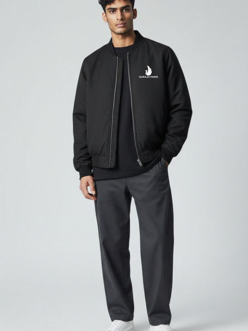Gurajo Paris Men’s Classic Bomber Jacket